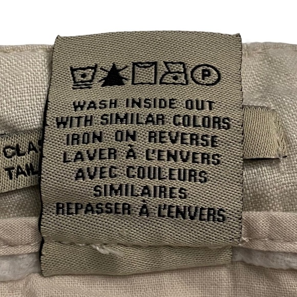 Le Chateau Beige Walking Shorts Classic Rise Straight Leg Cargo Pockets 31 - Picture 5 of 16